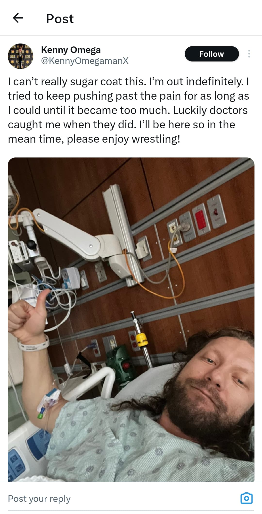 Kenny Omega out indefinitely - News - POST Wrestling Forum